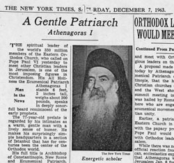 The New York Times – A Gentle Patriarch (7 December 1963)